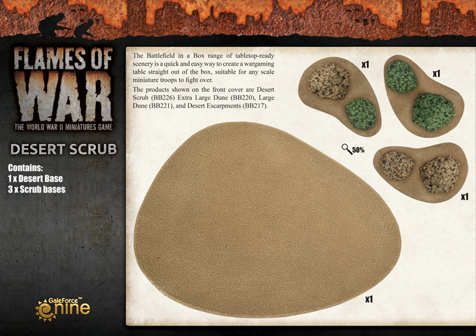 Flames of War: Desert Scrub 2