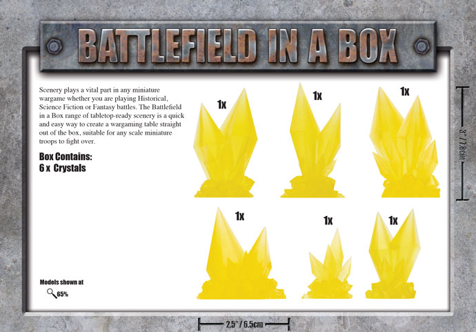 Battlefield in a Box: Citrine Crystals (Yellow) 2