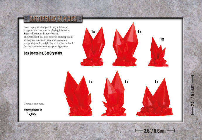 Blood Crystals - Red - (x6) - 30mm 2