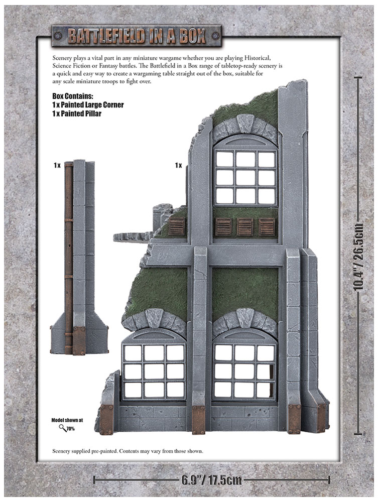Gothic Industrial - Large Corner (x1) - 30mm 2