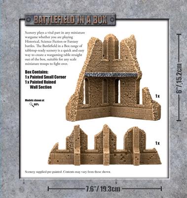 Gothic Battlefields - Small Corner - Sandstone 2