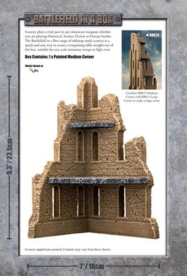 Gothic Battlefields - Medium Corner - Sandstone 2
