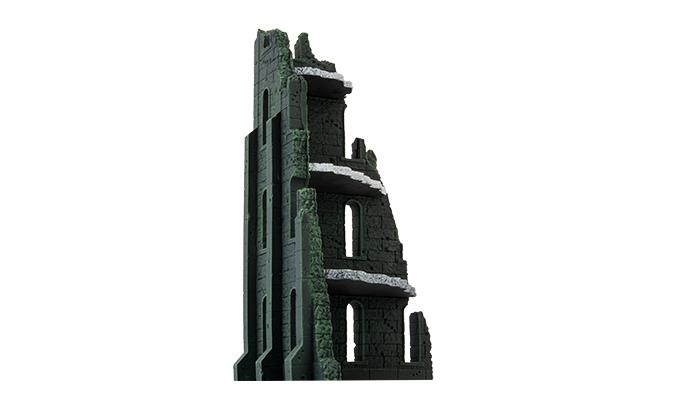 Gothic Battlefields: Large Corner Ruin - Malachite (x1) 4