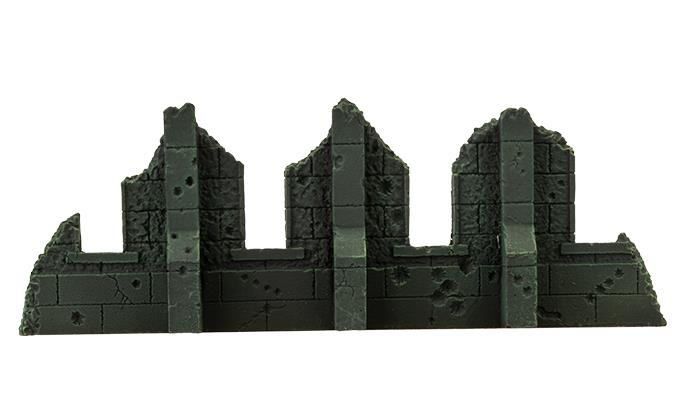 Gothic Battlefields: Ruined Walls - Malachite (x5) 5