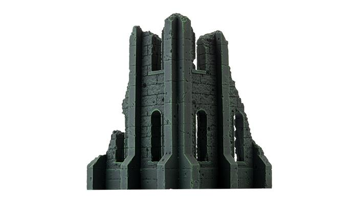Gothic Battlefields: Small Corner Ruins - Malachite (x2) 2