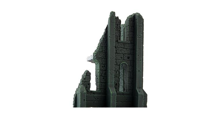Gothic Battlefields: Small Corner Ruins - Malachite (x2) 4