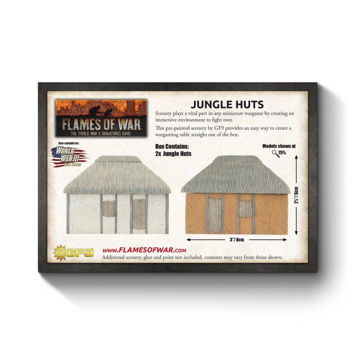 Features: Jungle Huts (x2) 2