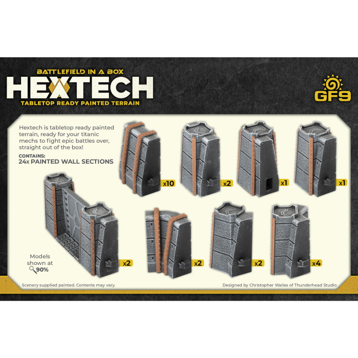 Trinity City Fortress Walls (x24) - Grey 3