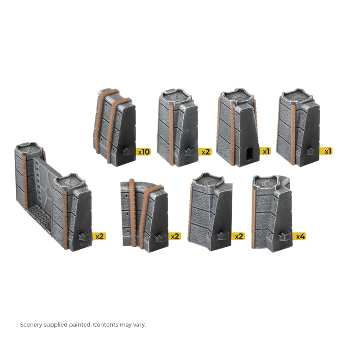 Trinity City Fortress Walls (x24) - Grey 4