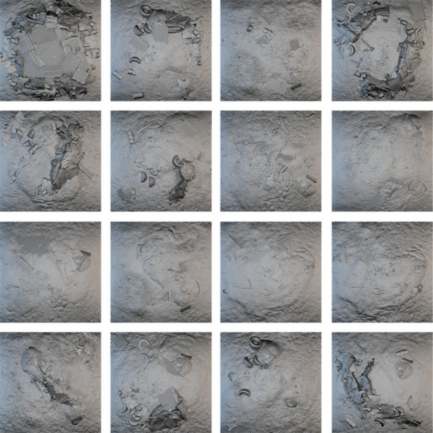 Tablescapes Tiles: Scrap Yard 16 Tile Set 1