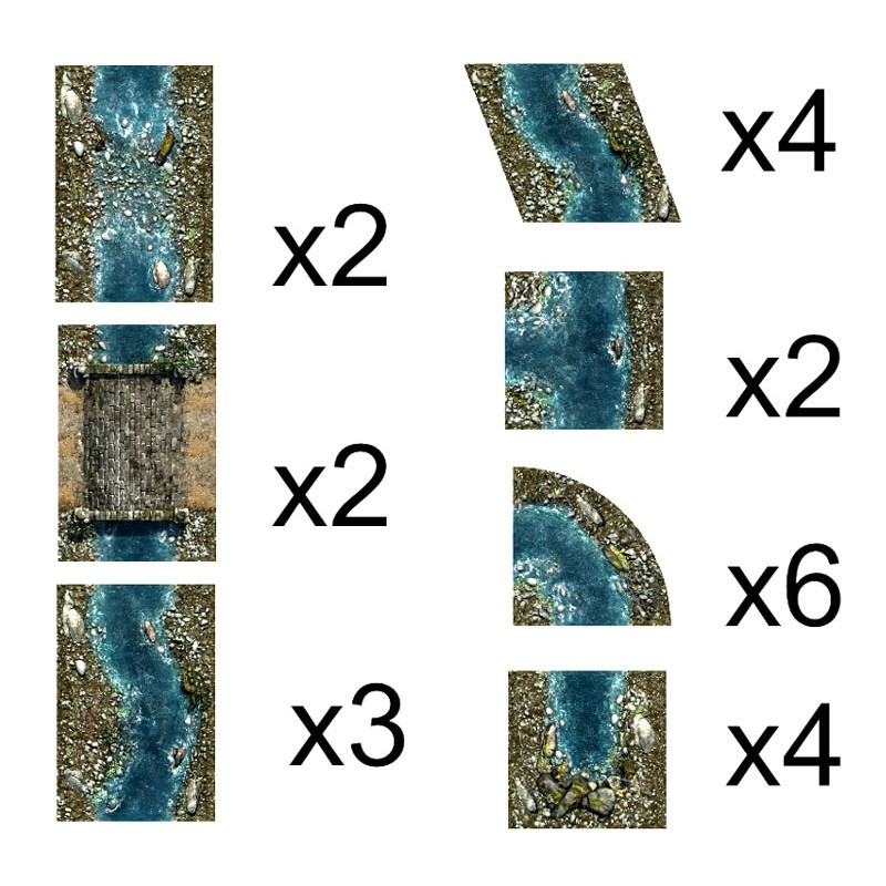 Water River - Neoprene Terrain Set 2