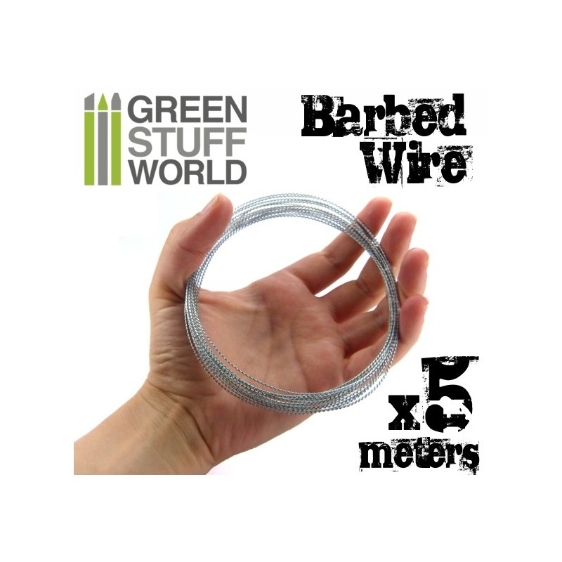 5 meters of simulated BARBED WIRE 1/32 - 1/35 scale 3