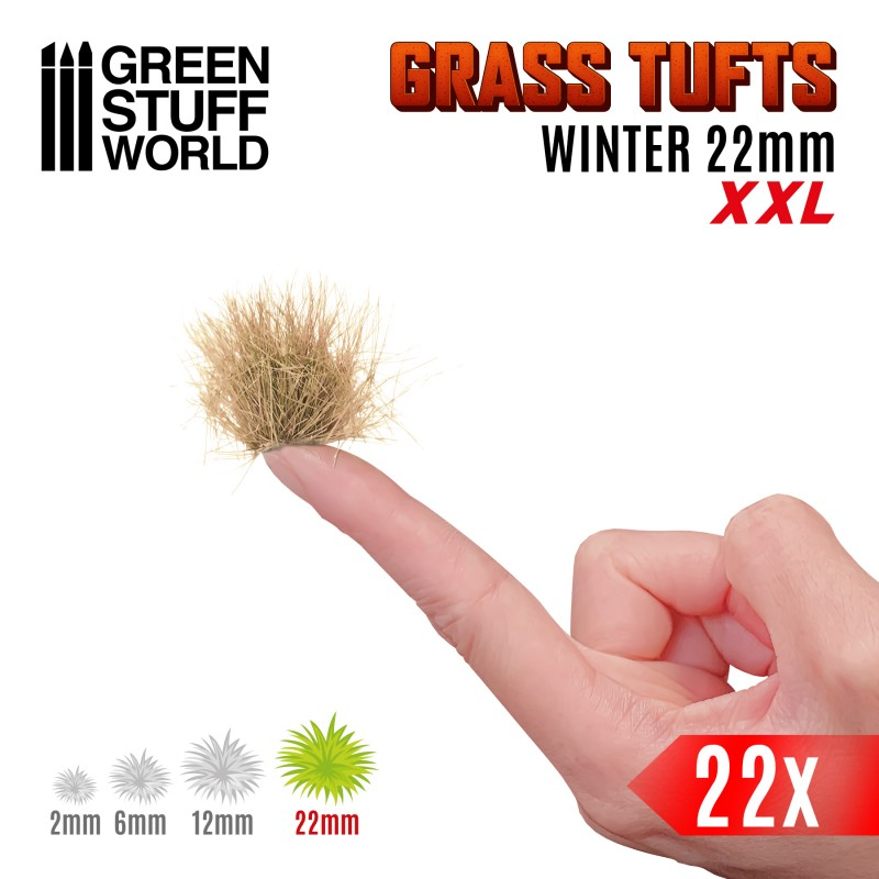 Grass Tufts XXL - 22mm self-adhesive - Winter 2