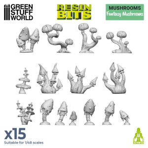 3D printed set - Fantasy Mushrooms 1