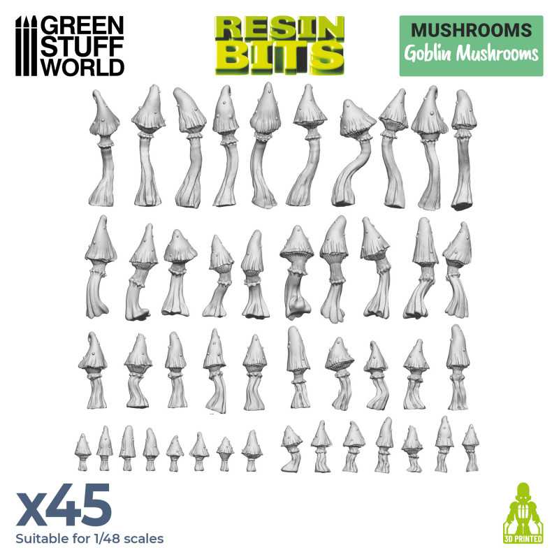3D printed set - Goblin Mushrooms 1