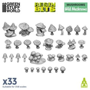 3D Printed Set: Wild Mushrooms 1