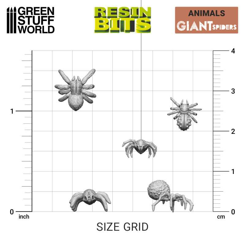3D Printed Set - Big Spiders 3