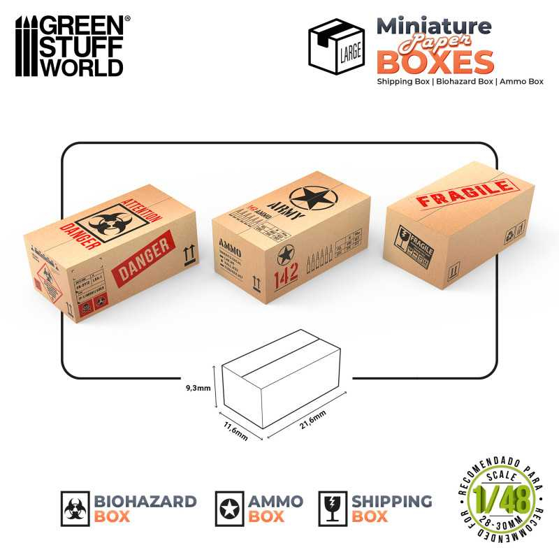 Miniature Printed Boxes - Large 2