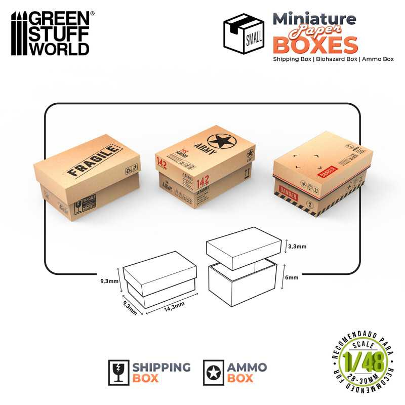 Miniature Printed Boxes - Small 2
