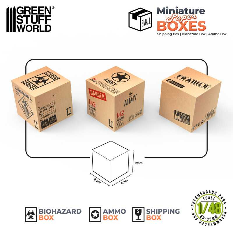 Miniature Printed Boxes - Small 3