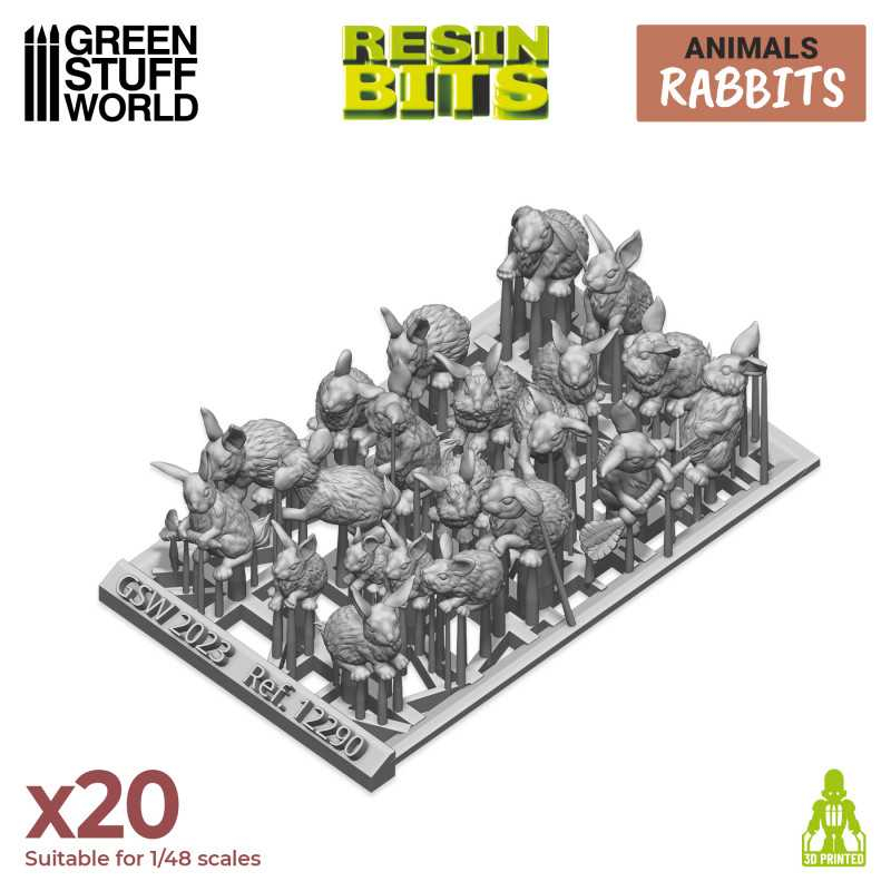 3D Printed Set - Rabbits 2