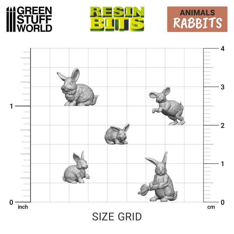 3D Printed Set - Rabbits 3
