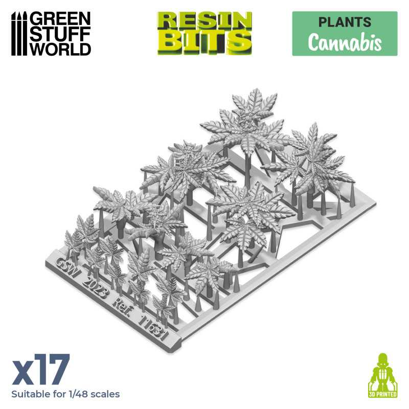 3D Printed Set - Cannabis 2