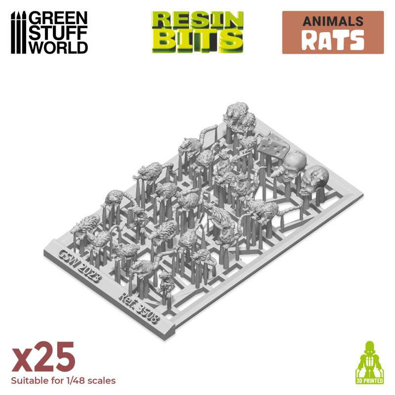 3D Printed Set - Small Rats 2