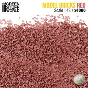 Miniature Bricks - Red x4000 1:48 1