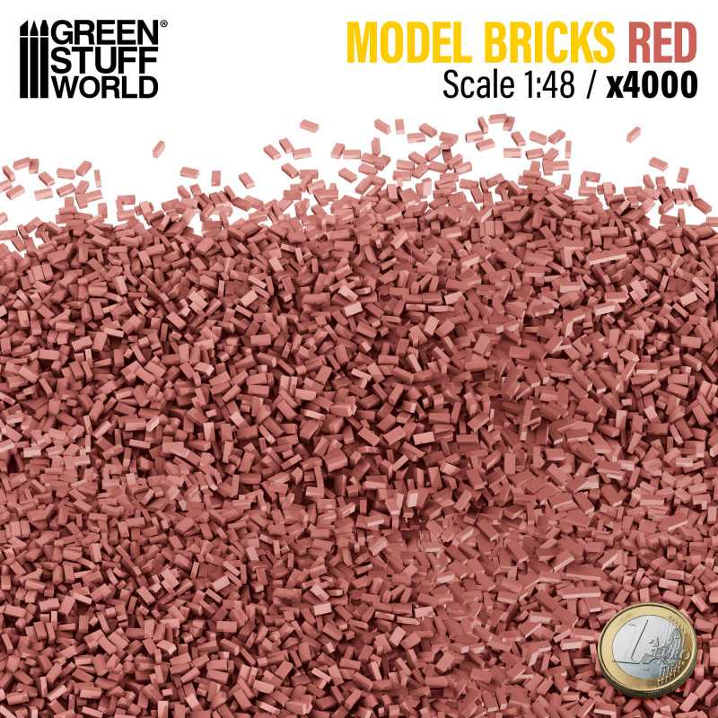 Miniature Bricks - Red x4000 1:48 1