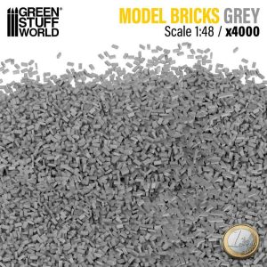 Miniature Bricks - Grey x4000 1:48 1