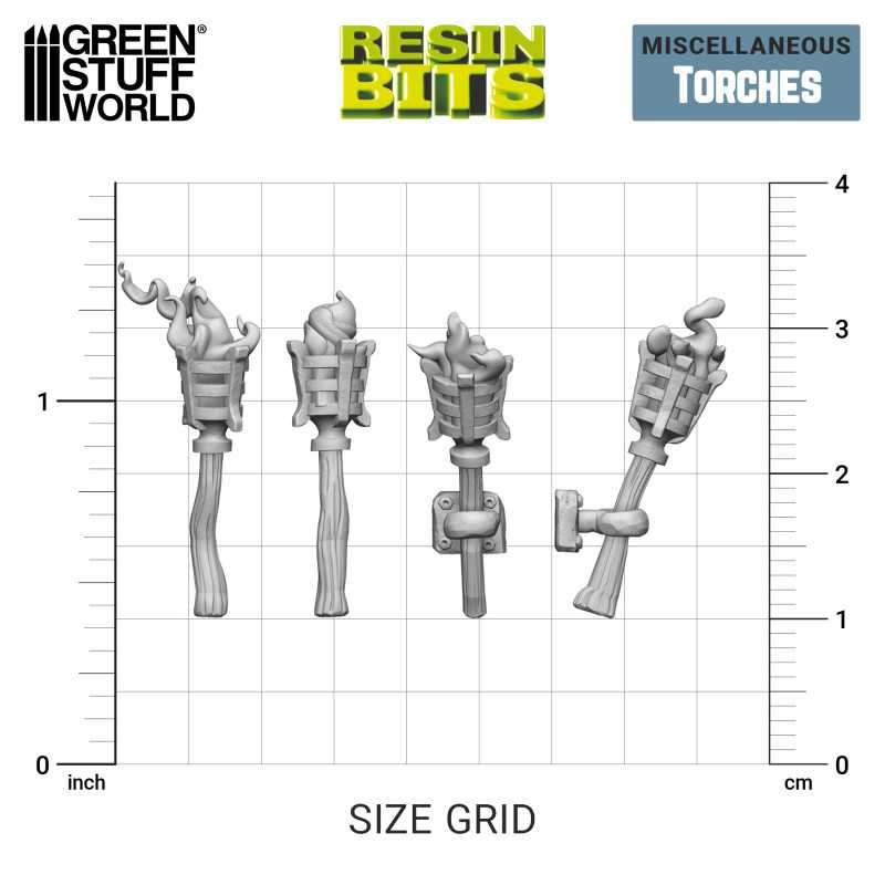 3D printed set - Torches 3