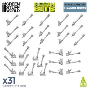 3D printed set - Flamming Arrows 1