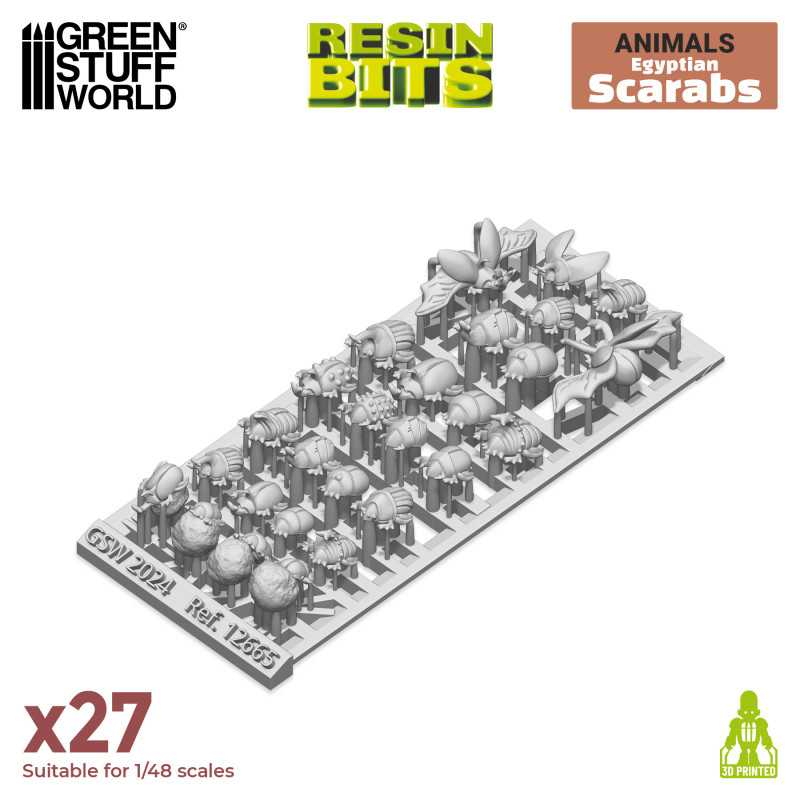 3D printed set - Egyptian Scarabs 2