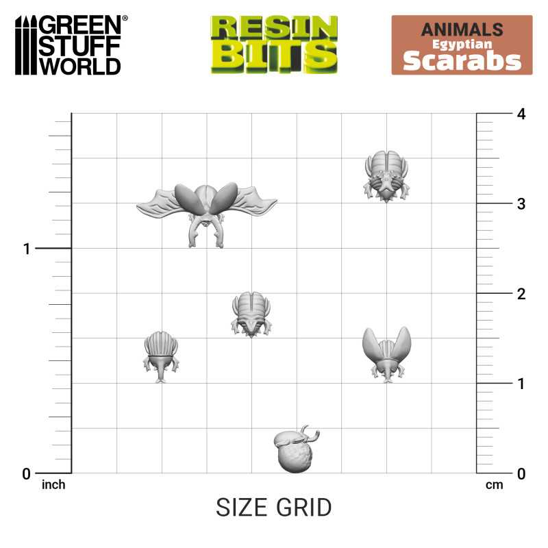 3D printed set - Egyptian Scarabs 3