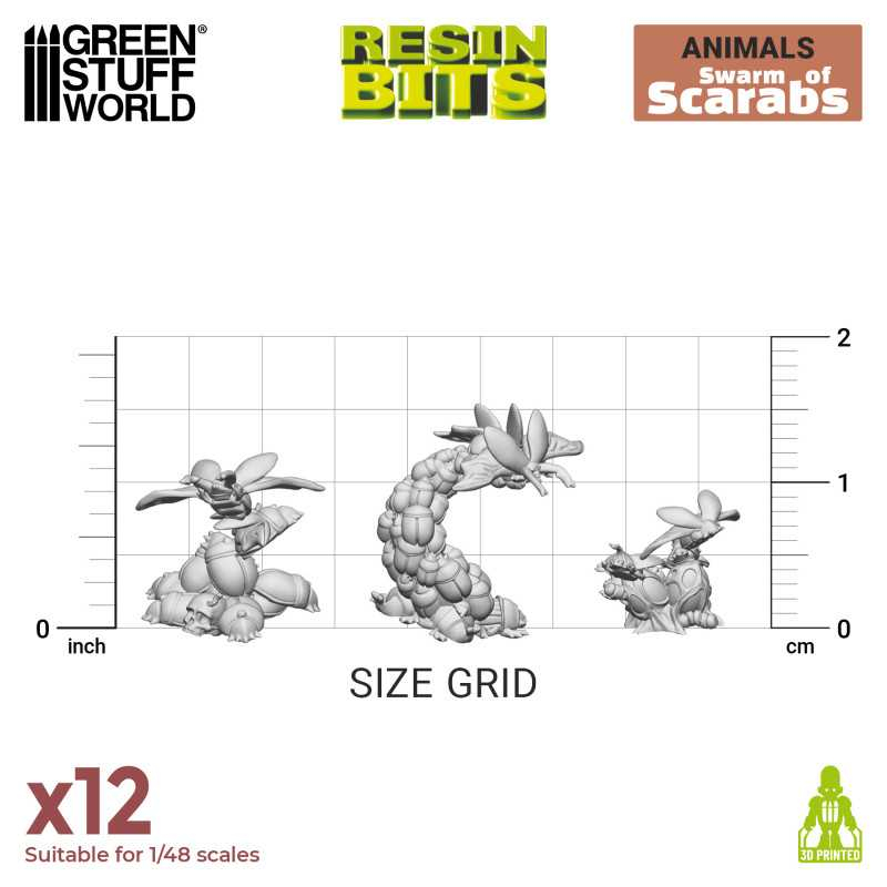 3D printed set - Swarm of Scarabs 3