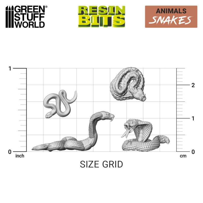 3D printed set - Snakes 3