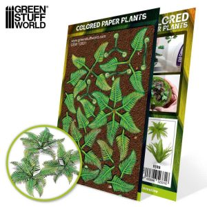 Colored Paper Plants - Fern 1