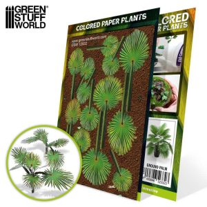 Colored Paper Plants - Ground Palm 1