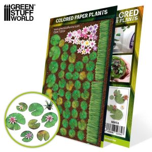 Colored Paper Plants - Lilly Pads 1