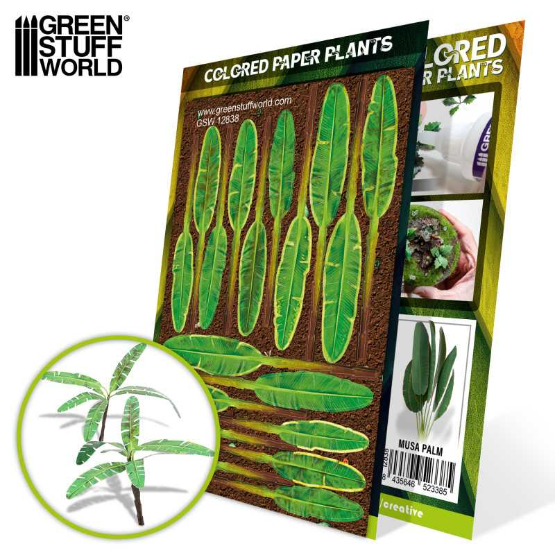 Colored Paper Plants - Musa Trees 1