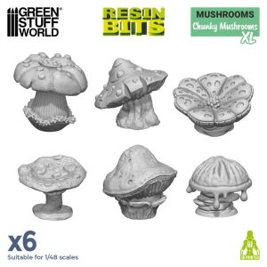 3D Printed Set - Chunky Mushrooms XL 1