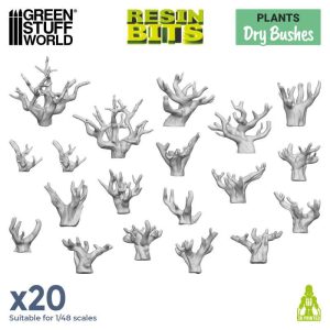 3D Printed Set - Dry Bushes 1