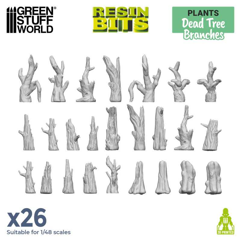 3D Printed Set - Dead Tree Brushes 1