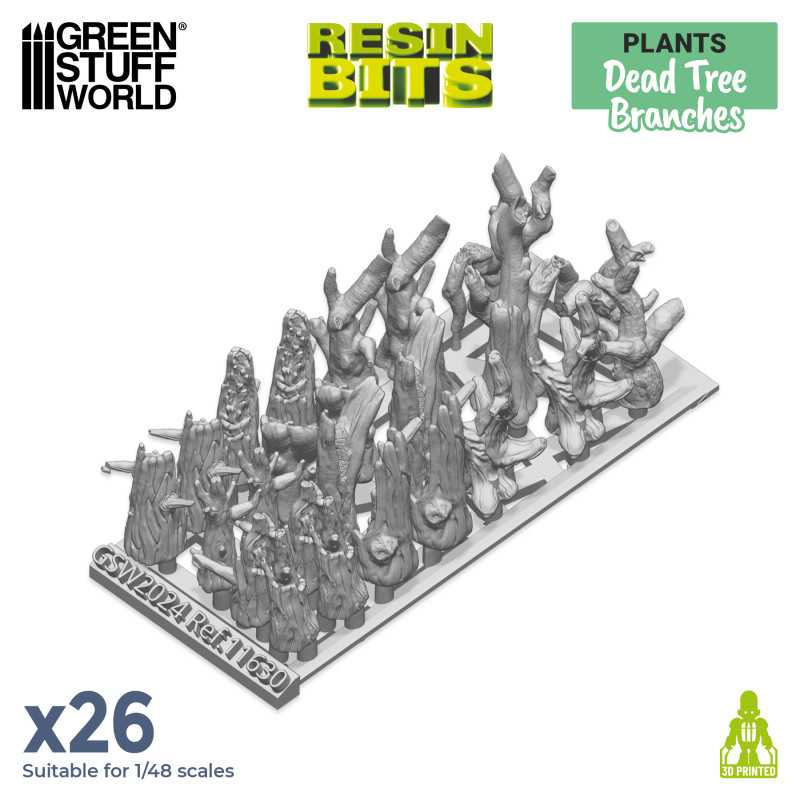 3D Printed Set - Dead Tree Brushes 2