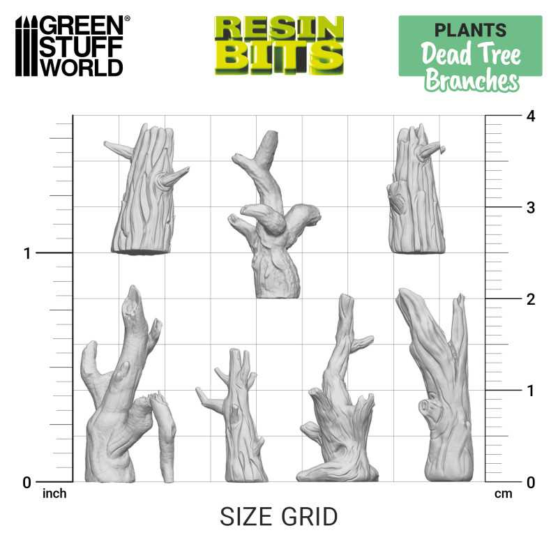 3D Printed Set - Dead Tree Brushes 3