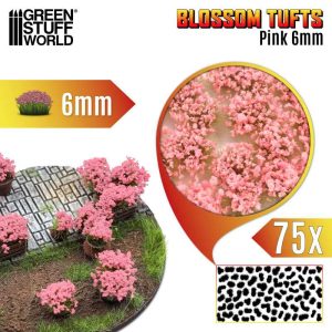 Blossom Tufts - 6mm - Pink Flowers 1