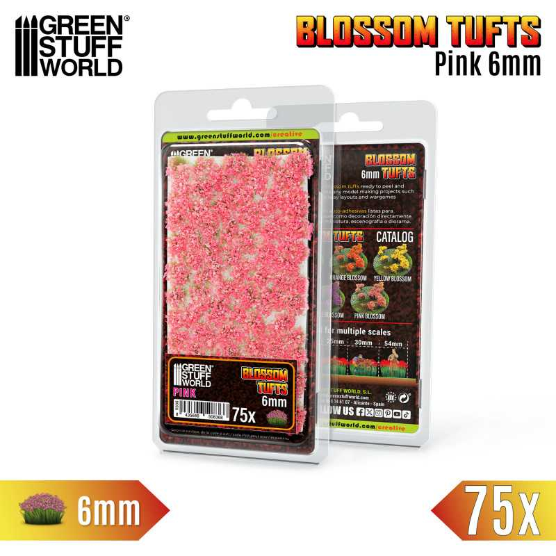 Blossom Tufts - 6mm - Pink Flowers 2