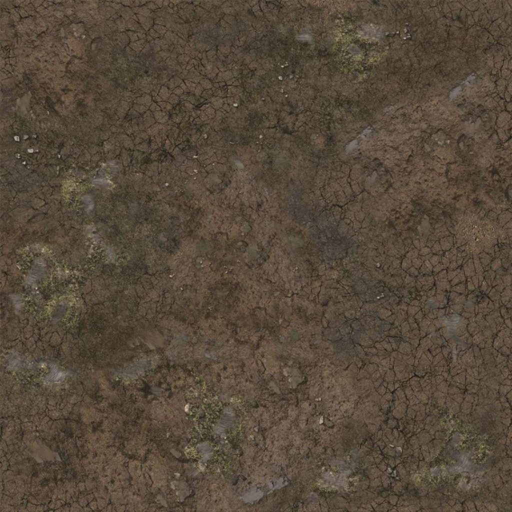 Muddy Streets Gaming Mat 2x2 2