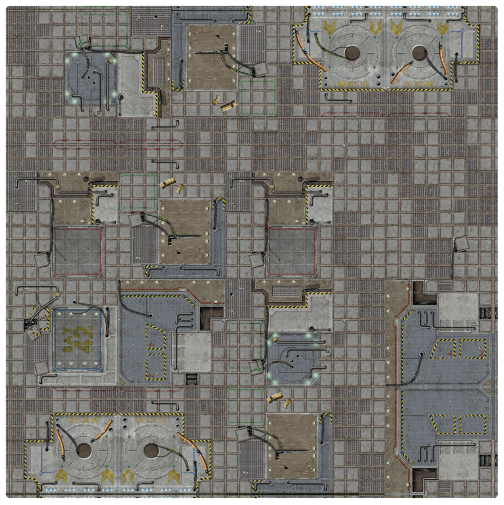 Frontier Sci-fi Gaming Mat 3x3 2